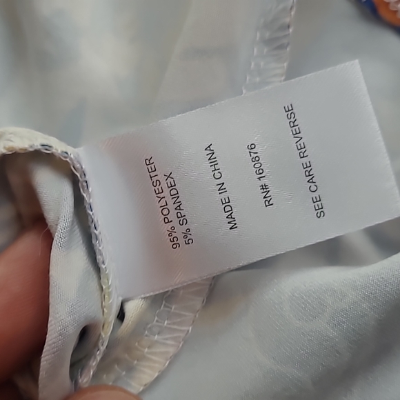 Sakurafina V-neck multicolor blouse L - Picture 6 of 7